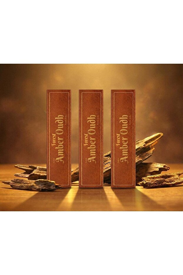 Forest Fragrance Amber Oudh Incense Sticks – 50g x Pack of 3