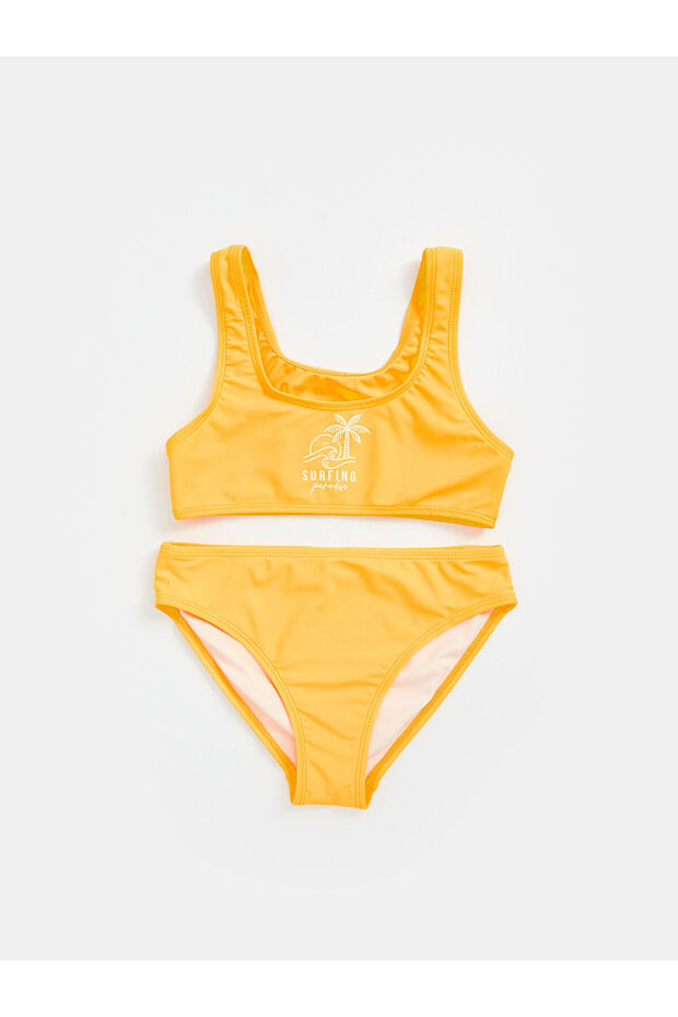 Nevavm Quick-Drying Uv-Protective Girls' Bikini with Difference in Color