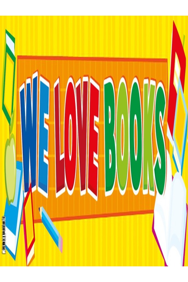 We Love Books – Banner in English
