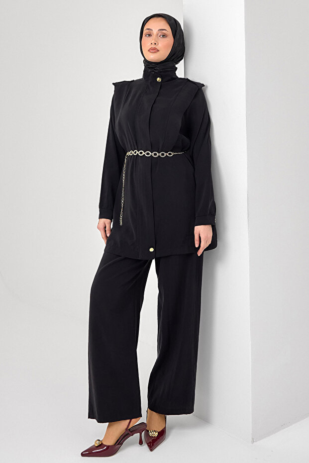Hijab Double Set N7202 Black
