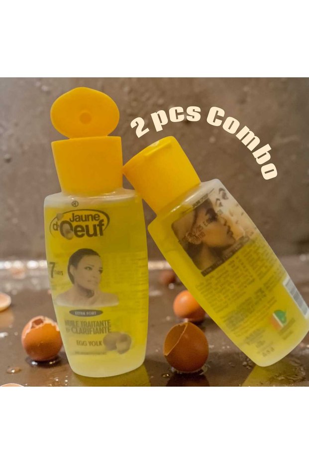 Egg Yolk Treating & Nourishing Body Oil, 2pc COMBO - Hydrating, Brightening & Clarifying Oil 2x50ml