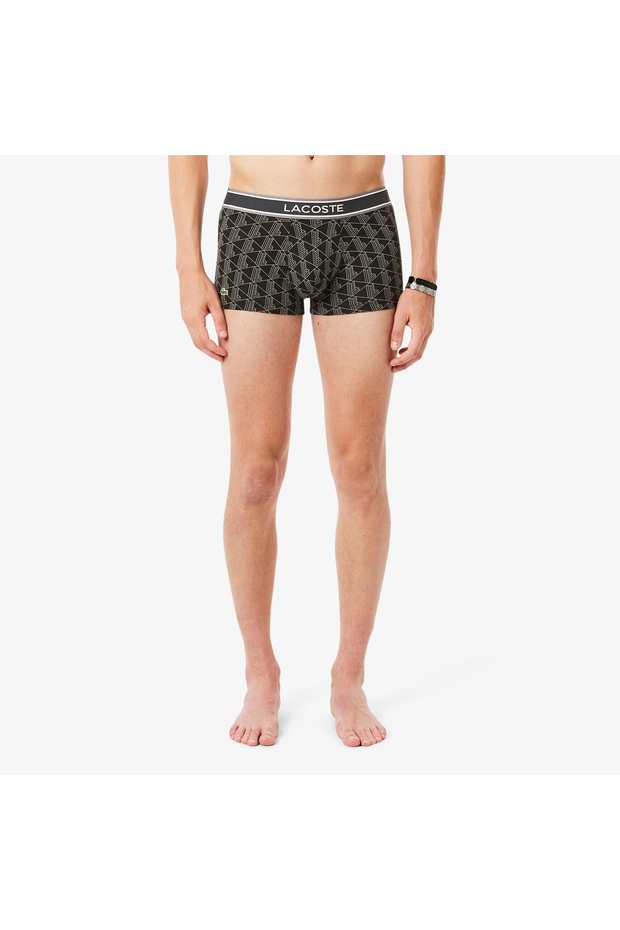 Erkek Monogram Siyah Boxer - 2