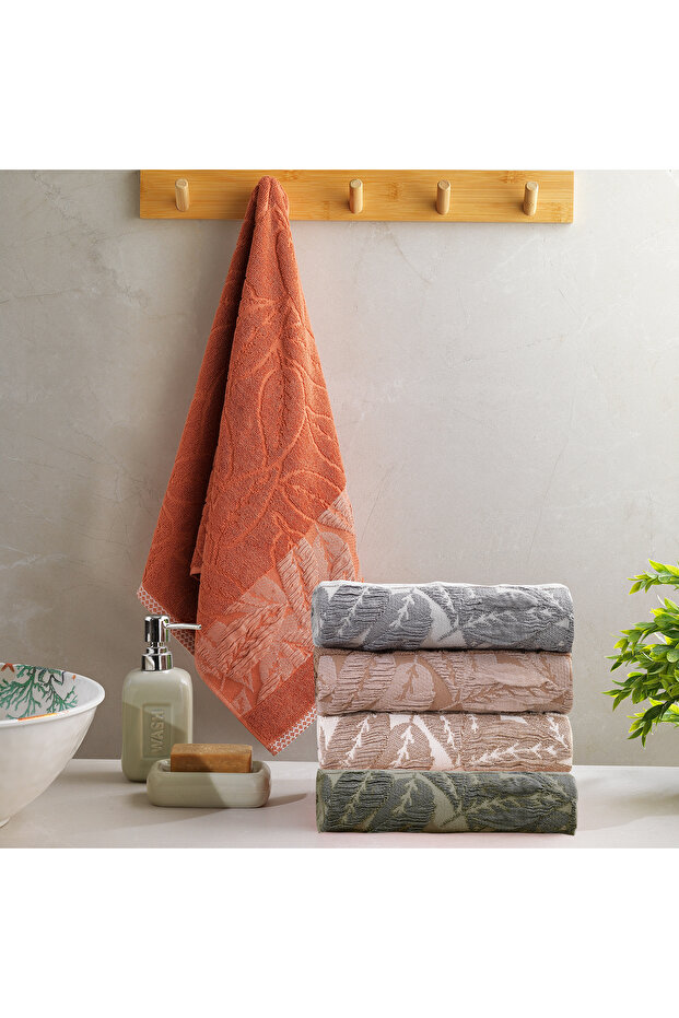 Home Adore Jacquard Towel 70X140 cm 1 Piece-Tile