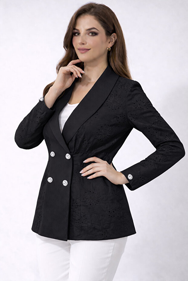 سترة فيستو A3017 باللون الأسود - 2