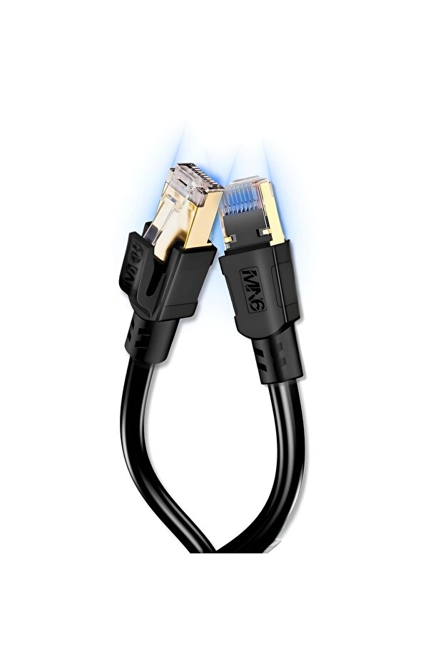 كابل إيثرنت M110XF Cat8 بطول 3 أمتار 40 جيجابت في الثانية 2000 ميجاهرتز S/FTP 26AWG كابل شبكة