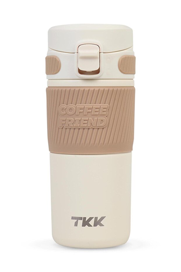 Steel Thermos 450 ml - White