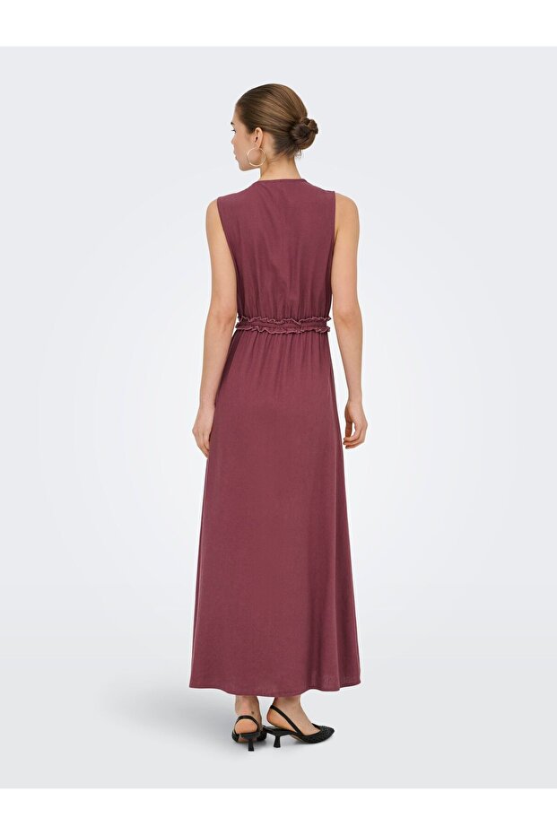 Rochie lungă de in ONLGOA - 4