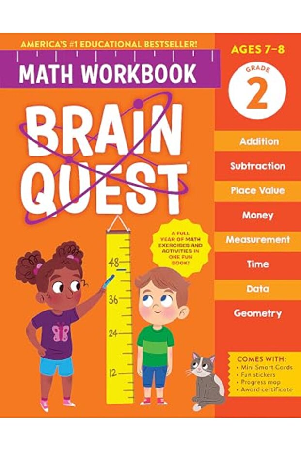 كتاب تمارين الرياضيات Brain Quest: الصف الثاني