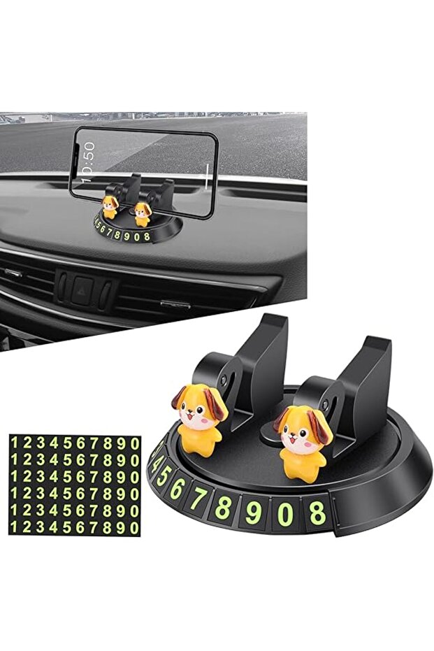 Zurligi Phone Mount for Car, Reusable Silicone Car Phone Mount Steady & Non-Slip Desk Phone Stand, 3