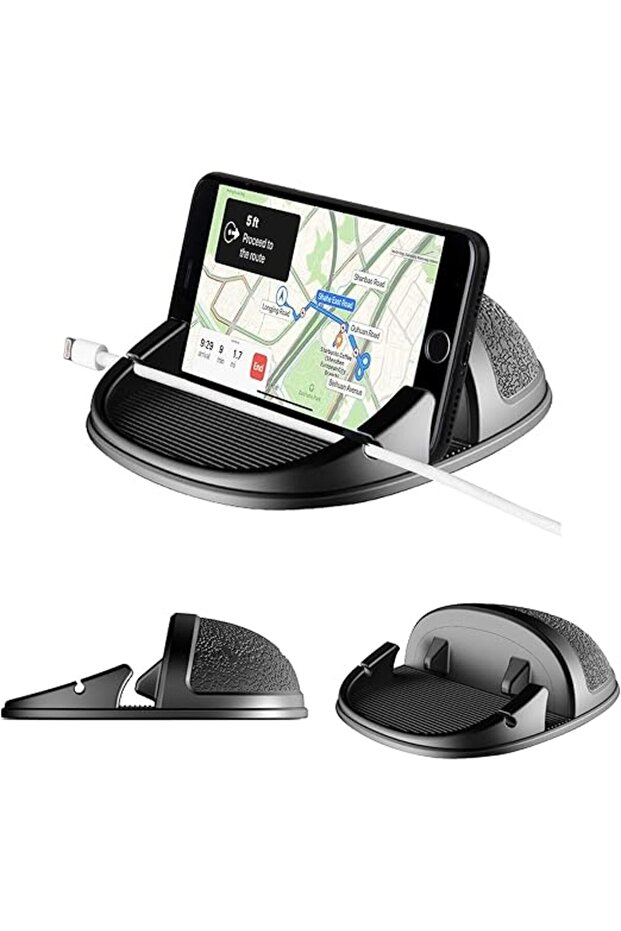 Car Phone Holder Dashboard Car Phone Holder Mount Slip Free Desk Phone Stand Compatible with iPhone