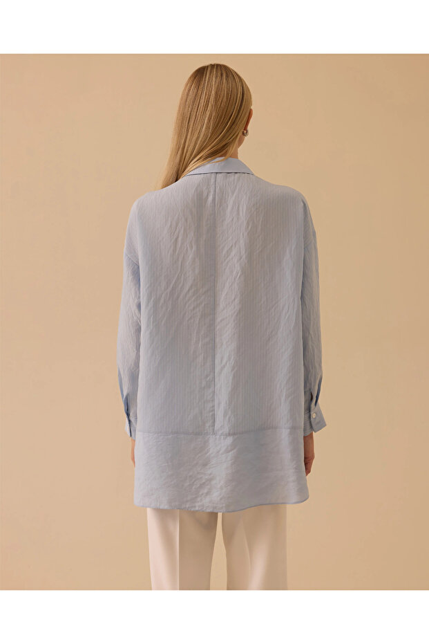 KATMANLI DANTEL DETAYLI TUNİK - 2