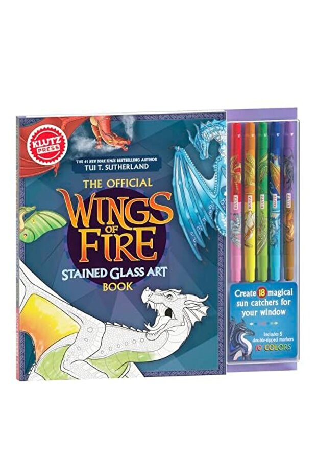 Klutzpress The Official Wings Of Fire Stained Glass Art Book