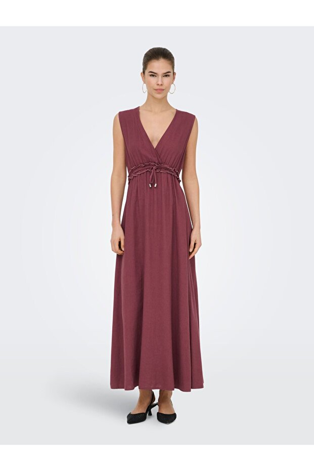 Rochie lungă de in ONLGOA - 5