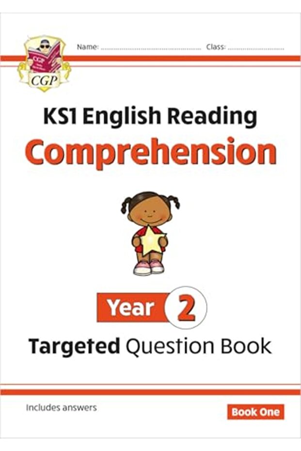 كتاب أسئلة اللغة الإنجليزية المستهدفة للأطفال: الفهم - الصف الثاني - المجلد الأول