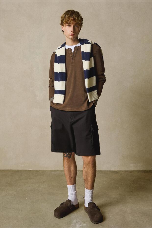 Geniş paça kargo bermuda - 1