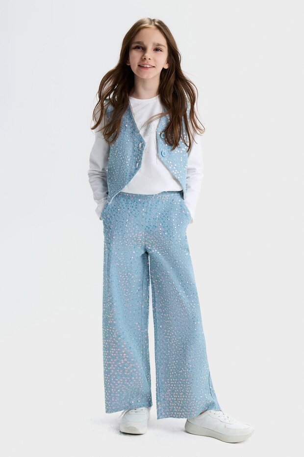 Sequin Luna Set 8-14 Years Blue