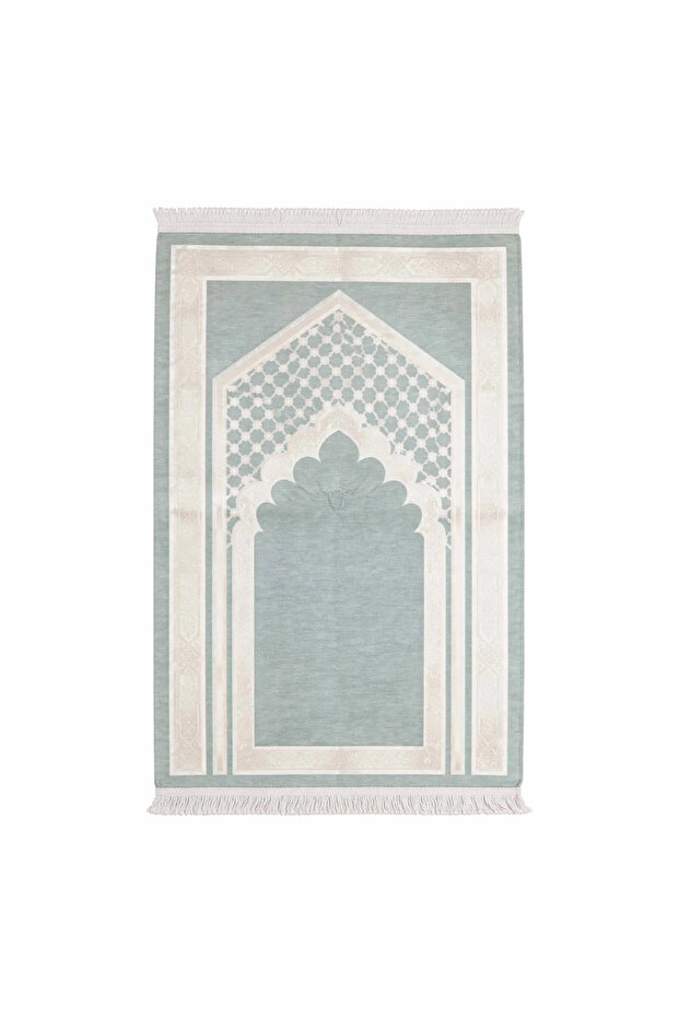 Turkish Comfortable Prayer Mat with Light Foam Padding – Soft & Stable Islamic Prayer Rug