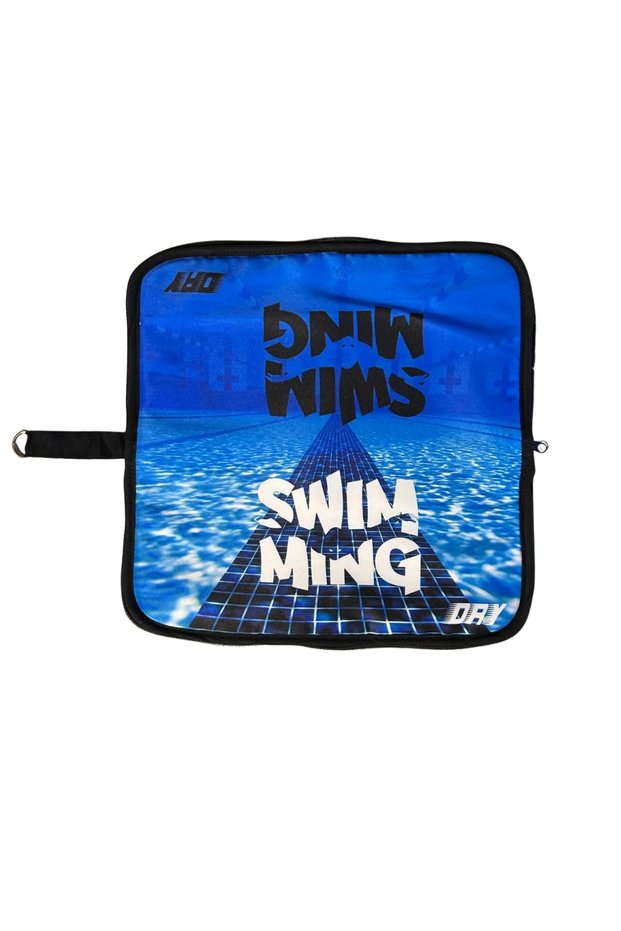 Pool, Sea, and Swimmer Wet Swimsuit Changing Foot Towel Bag in 1 and Swimsuit Changing Foot Towel