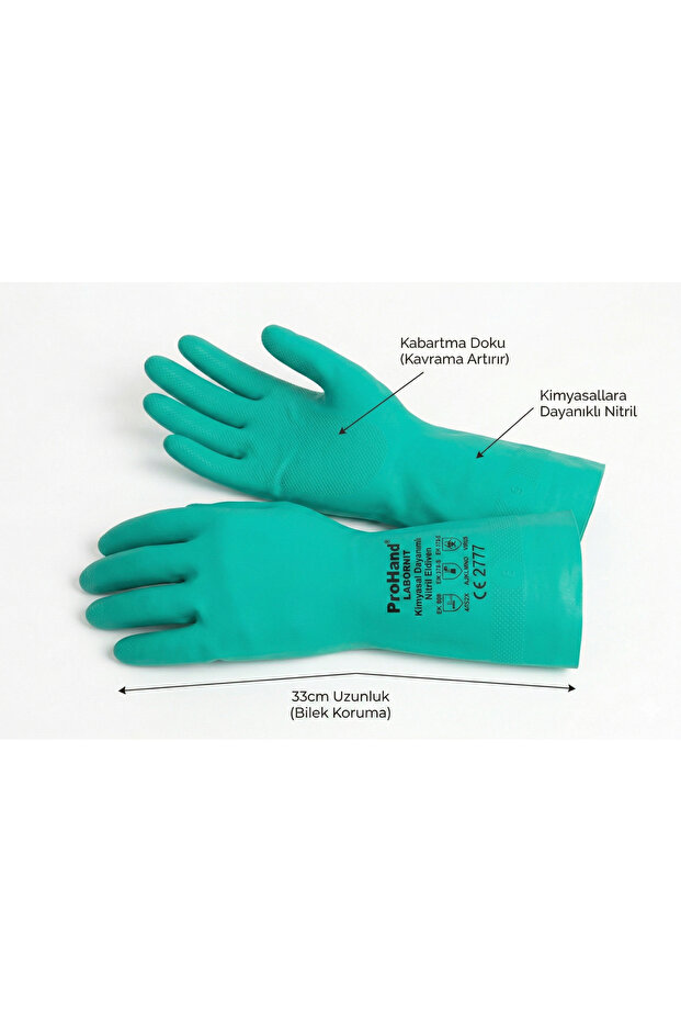 ® Labornit 33 cm Kimyasal Eldiven - 3