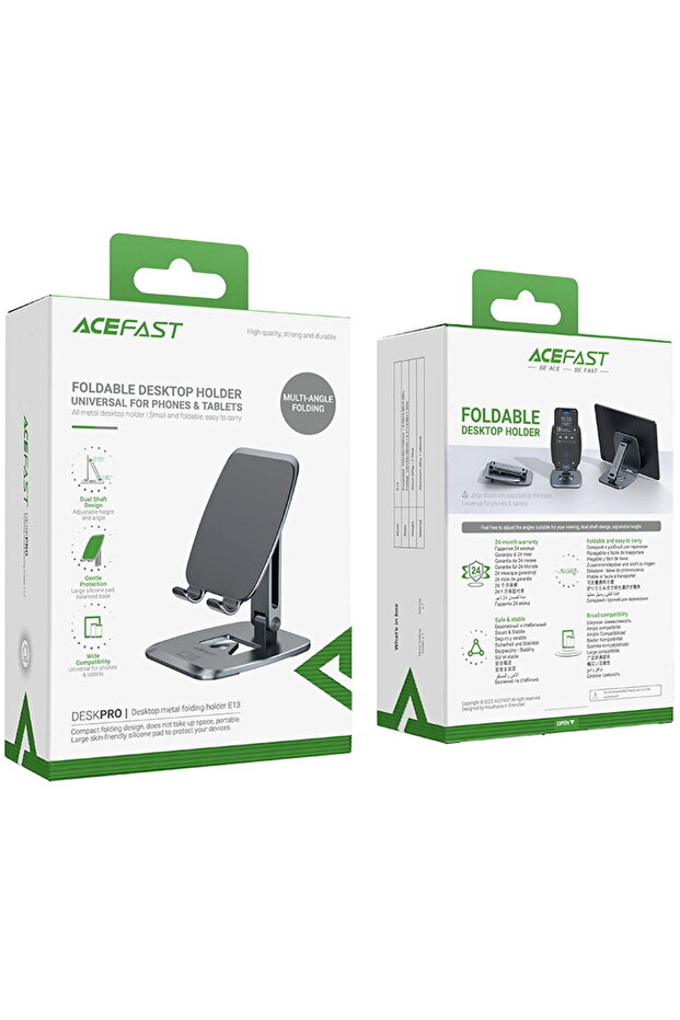 foldable stand / phone holder gray (E13) - 5