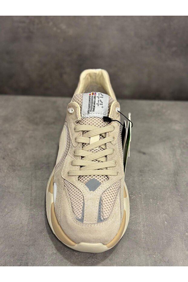 Leather Textile Sneaker - 2