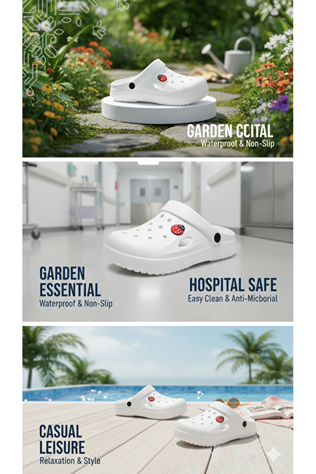 Sandals Suitable for Use in Hospitals, Gardens, and Daily Work