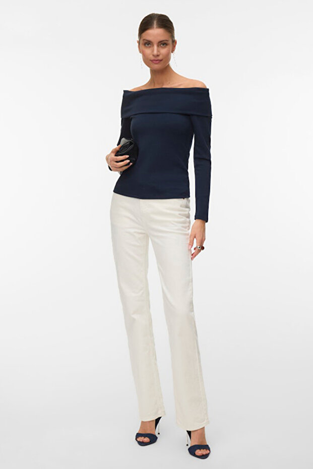 Vmmille Ls Off Shoulder Top Jrs Exp Sb3 - 1