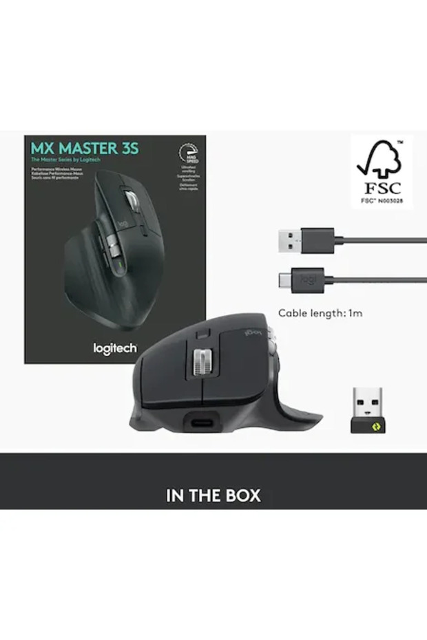 Wireless MX Master 3S 8000 dpi graphite - 6