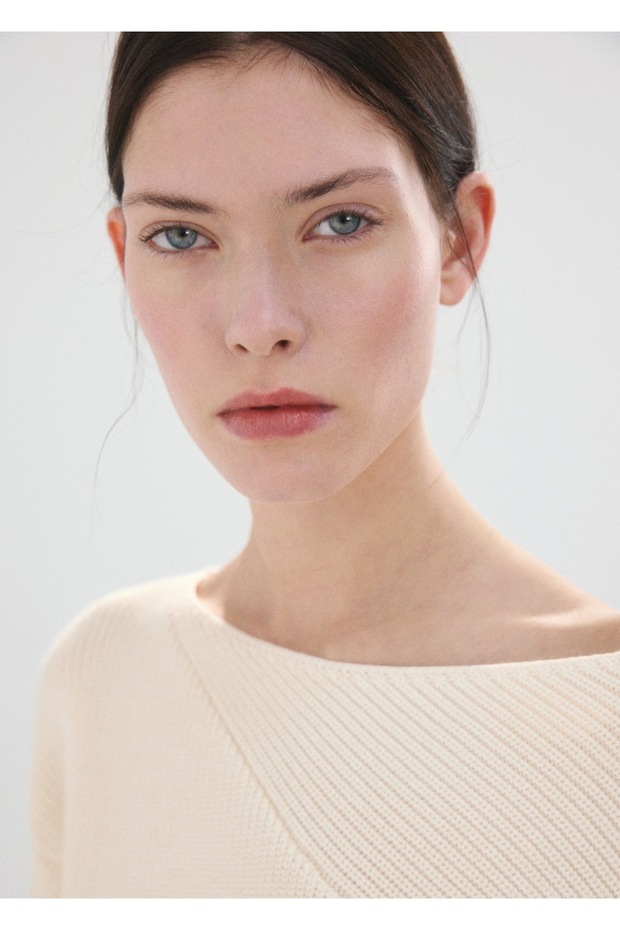 Kayık yaka örgü kazak - 6