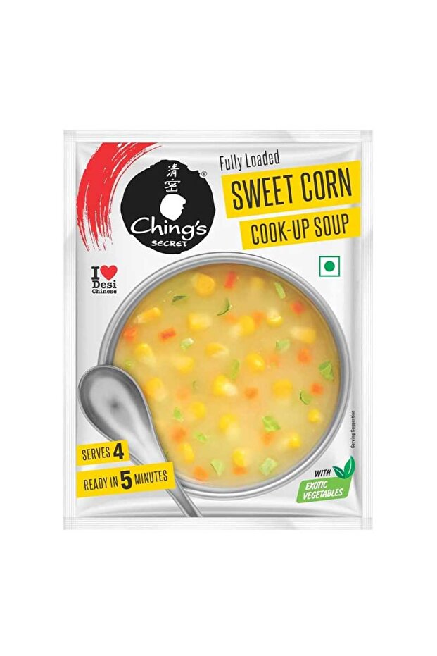 Sweet Corn Cookup Instant Gourmet Thick Veg Soup Mix (55g)