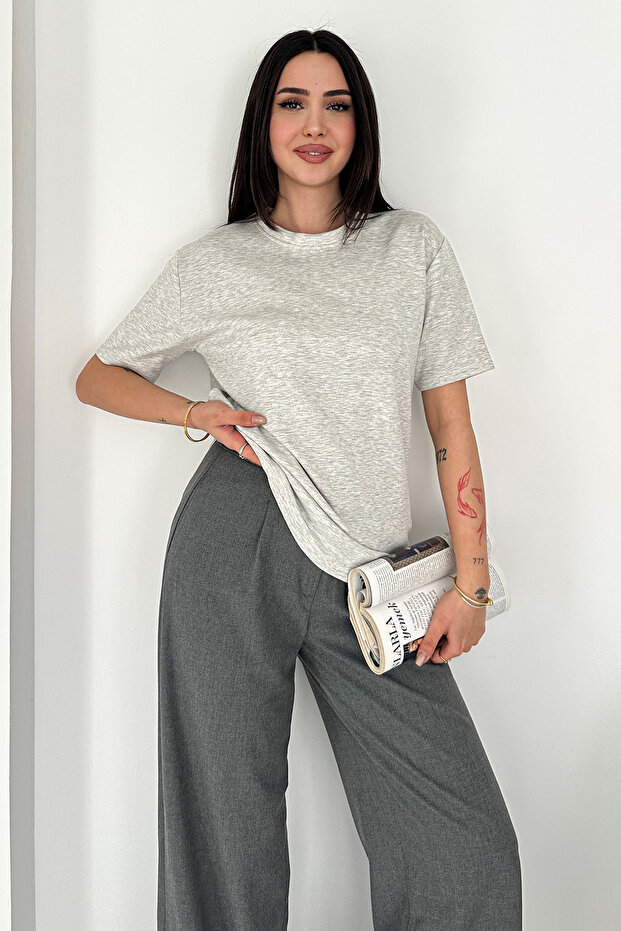 Tricou cu mânecă scurtă basic – Alb Esențial - 5