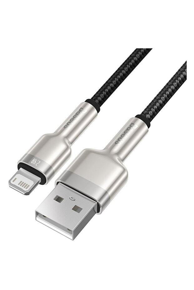 Cablu USB pentru Lightning, 2.4A, 2m (negru) - 4