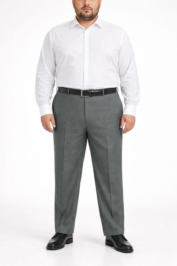 Caserta Large Size Men's Fabric Trousers - 7561