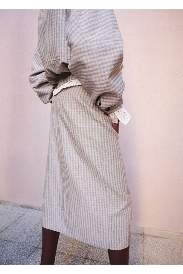 Kareli anvelop etek - 4