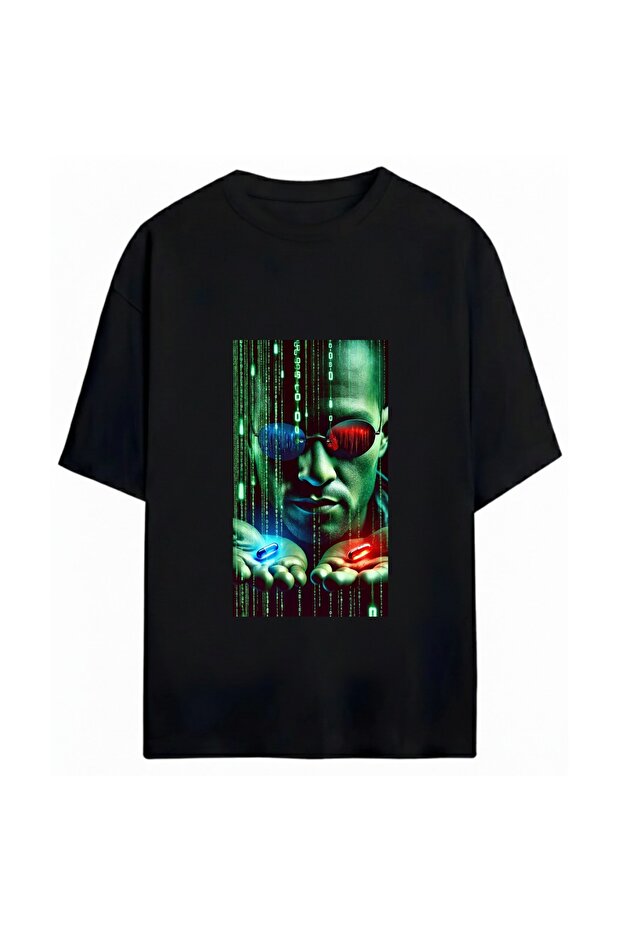 The Matrix Printed Unisex Oversized 100% Cotton Pack T-Shirt