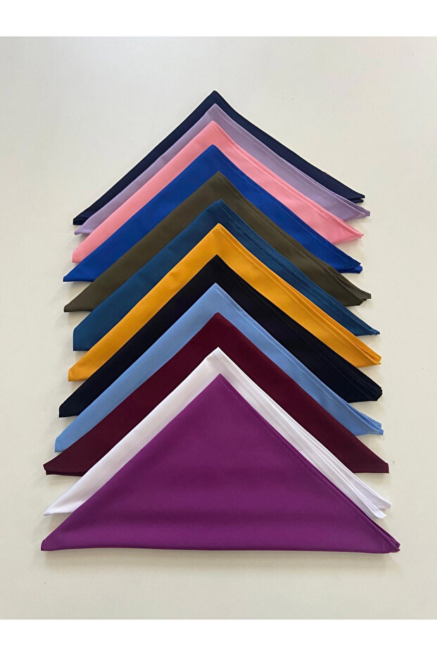 Üçgen Bandana Fular Bone Mutfak ve Aşçı Bone Likralı Soft İndigo Mavi - 5