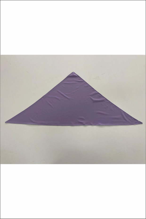 Üçgen Bandana Fular Bone Mutfak ve Aşçı Bone Likralı Soft Lila - 4