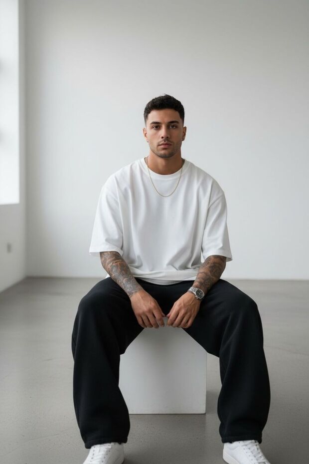 ROSS BASİC %100 PAMUK TİŞÖRT - 4