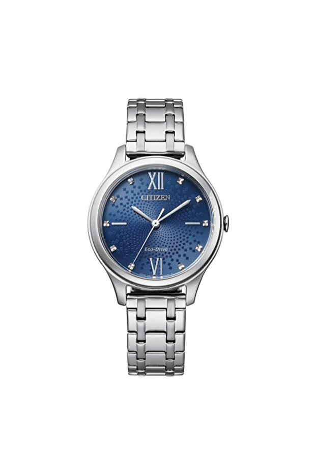 Women's Analog Blue Dial Watch - EM0500-73L