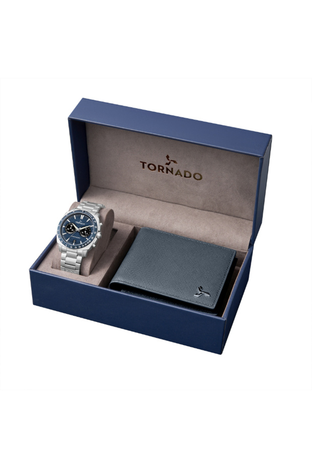 Men's Chronograph Blue Dial Watch - T25104S-SBSN-N