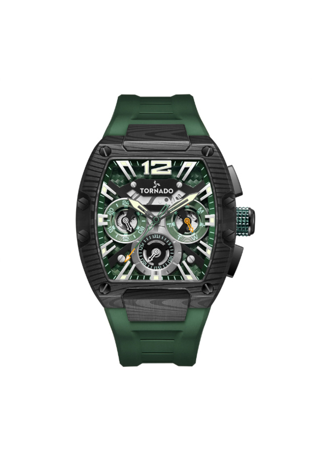 Men's Multi Function Green Dial Watch - T23105L-BFGB
