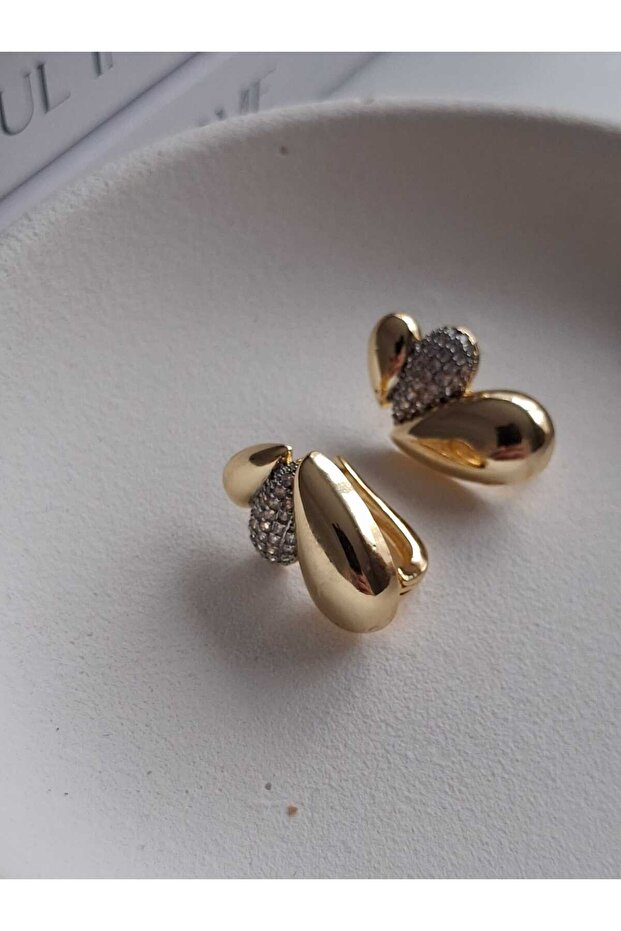 Çelik Damla Mix Küpe - 2