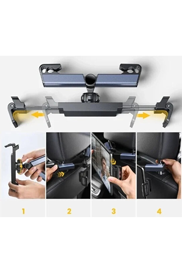 حامل هاتف لوحي عملي قابل للتعديل لظهر المقعد - 4