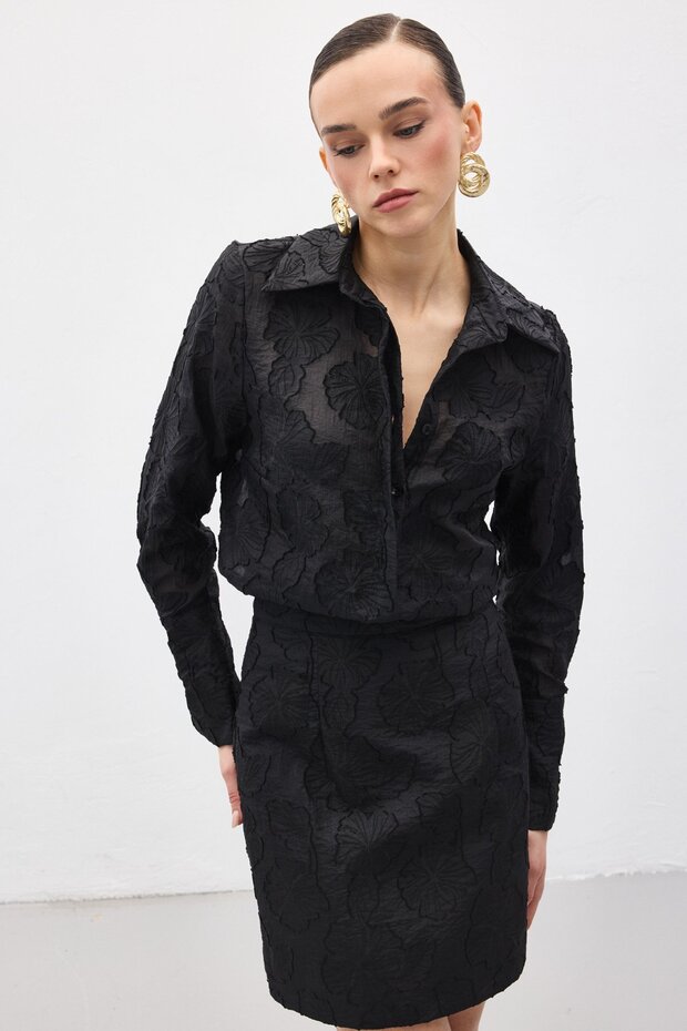 Belica Gömlek - Siyah - 3