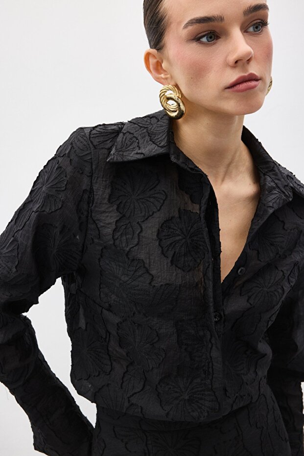 Belica Gömlek - Siyah - 5