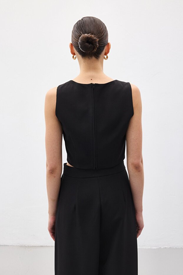 Lucy crop - Negru - 8