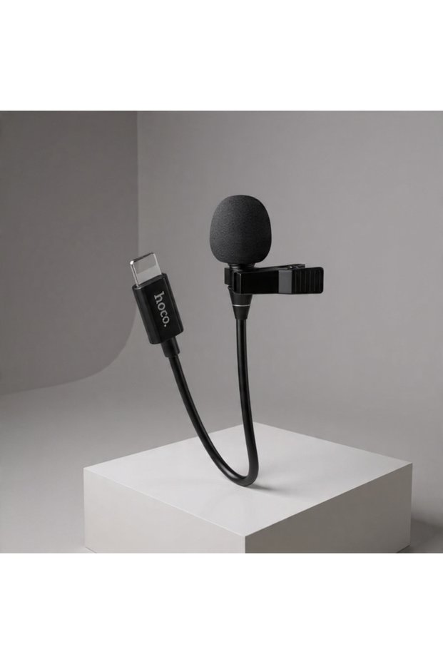 Hoco L14 Lightning Lavalier Microphone - 2 Meters Professional Recording for iPhone