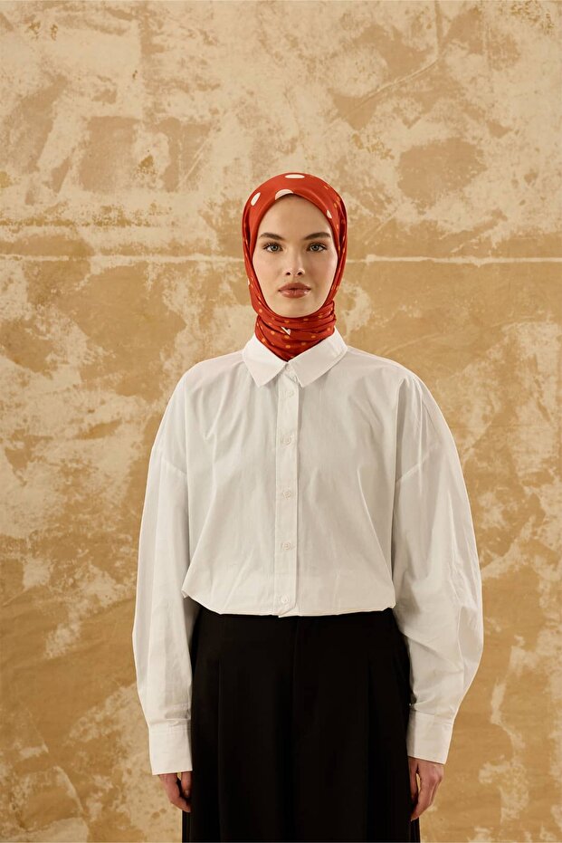 Score Pattern Cotton Scarf - 1