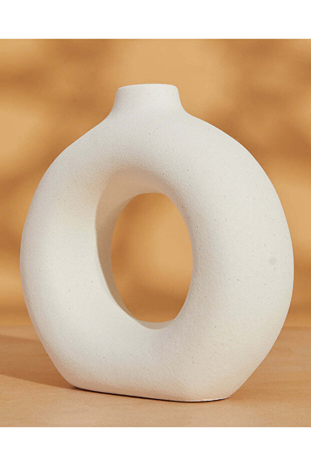 Cream Nordic Loop Vase - 2