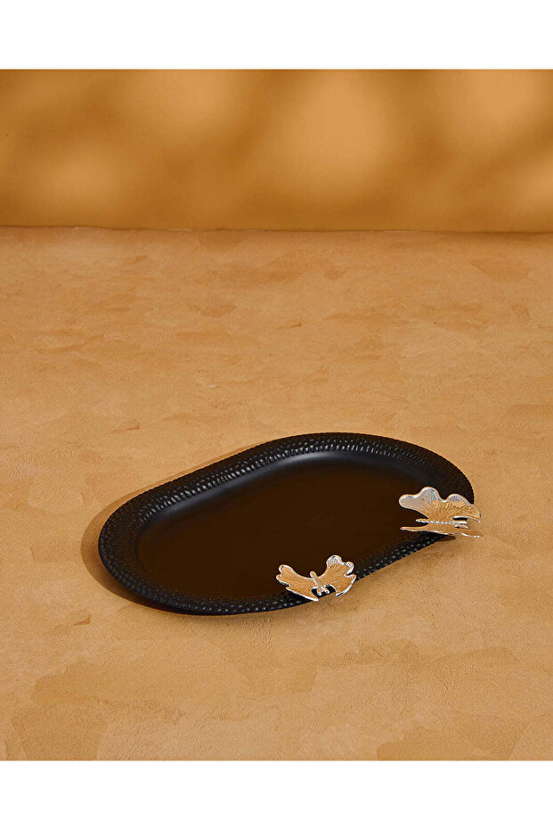 صينية تقديم بيضاوية سوداء (متوسطة) - 2